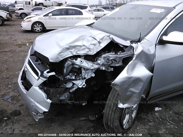 2GNALDEC0B1187003 - 2011 CHEVROLET EQUINOX LT SILVER photo 6