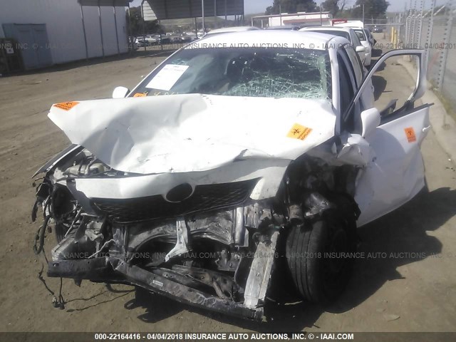 1NXBU4EE1AZ216762 - 2010 TOYOTA COROLLA S/LE/XLE WHITE photo 6