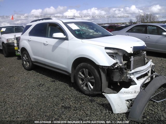 2CNFLEEW6A6241206 - 2010 CHEVROLET EQUINOX LT WHITE photo 1