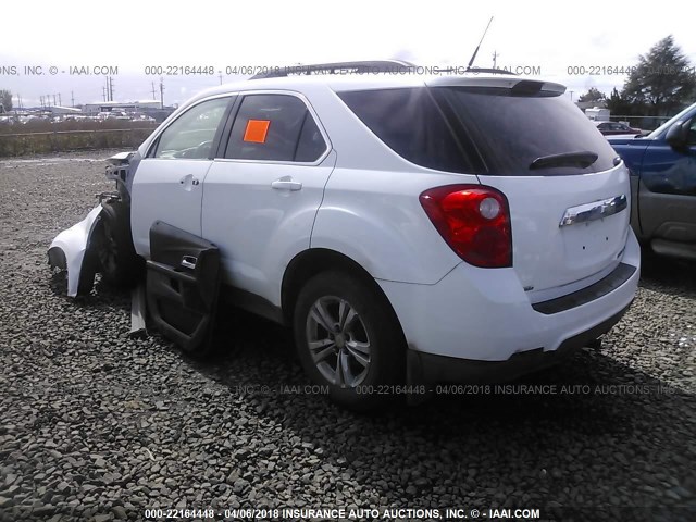 2CNFLEEW6A6241206 - 2010 CHEVROLET EQUINOX LT WHITE photo 3