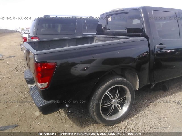 1N6AA07D68N315360 - 2008 NISSAN TITAN XE/SE/LE BLACK photo 6