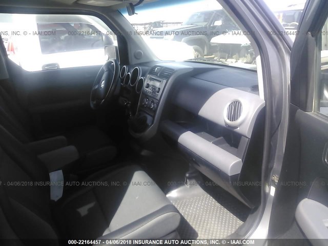 5J6YH27695L027652 - 2005 HONDA ELEMENT EX GRAY photo 5