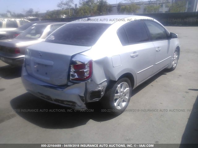 3N1AB61E78L634547 - 2008 NISSAN SENTRA 2.0/2.0S/2.0SL SILVER photo 4