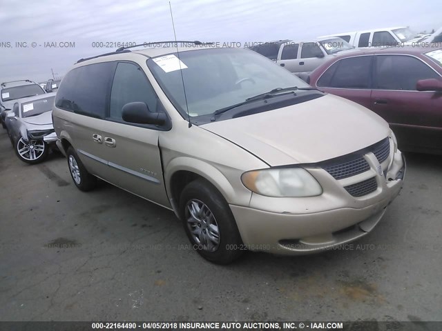 2B4GP44391R328236 - 2001 DODGE GRAND CARAVAN SPORT GOLD photo 1