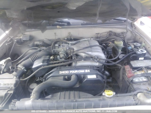 4TASN92N0YZ608174 - 2000 TOYOTA TACOMA XTRACAB PRERUNNER ოქროსფერი ფოტო 10