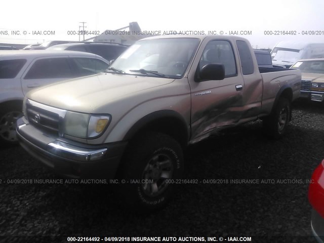 4TASN92N0YZ608174 - 2000 TOYOTA TACOMA XTRACAB PRERUNNER GOLD photo 2