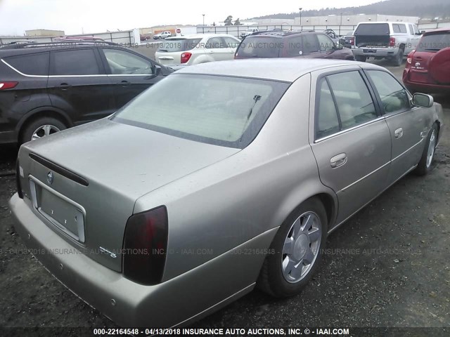 1G6KF5796YU250519 - 2000 CADILLAC DEVILLE DTS TAN photo 4