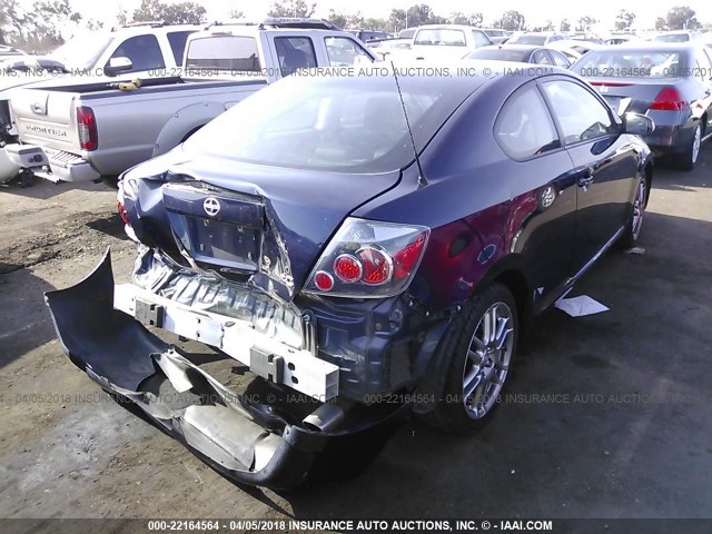 JTKDE3B78A0309031 - 2010 TOYOTA SCION TC BLUE photo 4