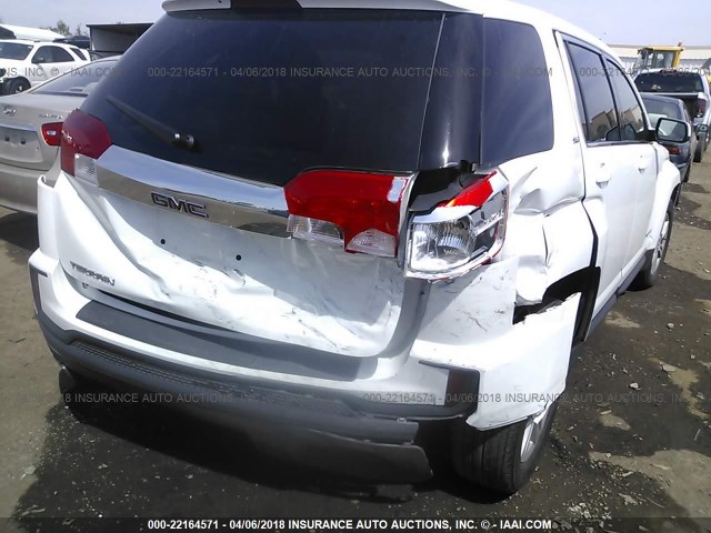 2GKALMEK7G6104357 - 2016 GMC TERRAIN SLE WHITE photo 6