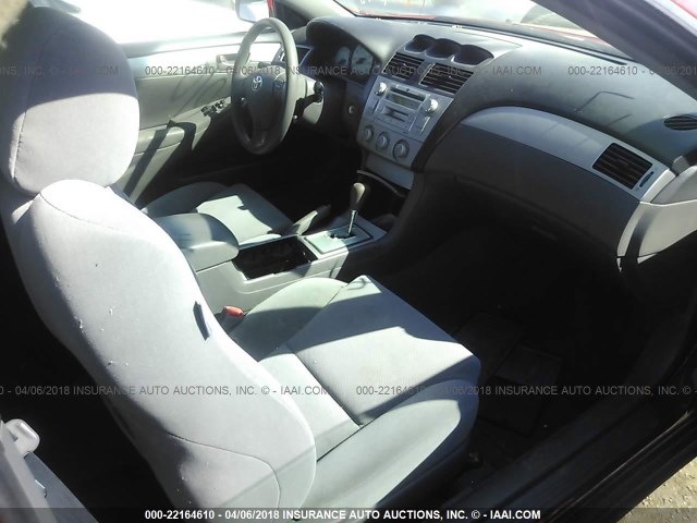 4T1CA38P05U040961 - 2005 TOYOTA CAMRY SOLARA SE/SLE წითელი ფოტო 5