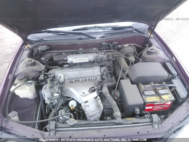JT2BG12K3T0340202 - 1996 TOYOTA CAMRY DX/LE/XLE BURGUNDY photo 10