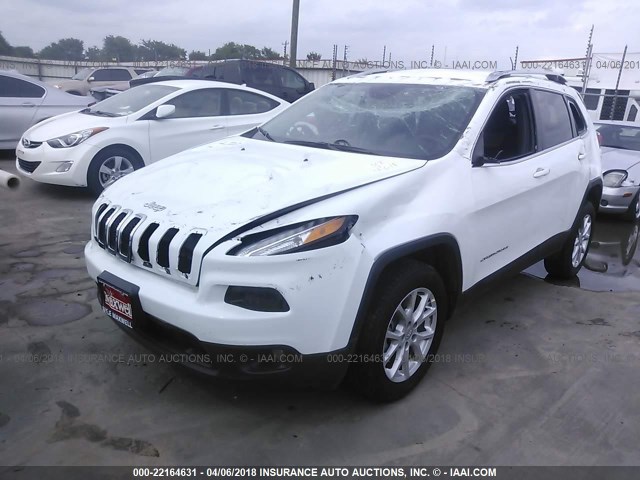 1C4PJLCB2JD543970 - 2018 JEEP CHEROKEE LATITUDE WHITE photo 2