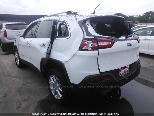 1C4PJLCB2JD543970 - 2018 JEEP CHEROKEE LATITUDE WHITE photo 3