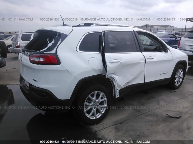1C4PJLCB2JD543970 - 2018 JEEP CHEROKEE LATITUDE Biały zdjęcie 4