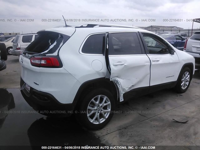 1C4PJLCB2JD543970 - 2018 JEEP CHEROKEE LATITUDE WHITE photo 4