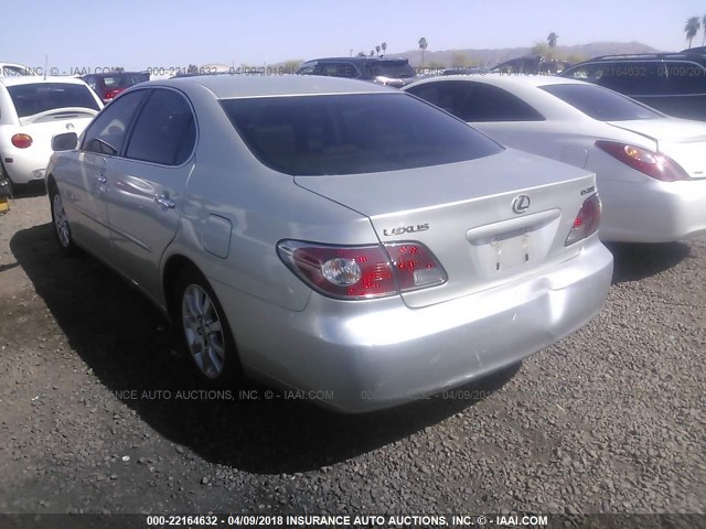 JTHBF30G735041575 - 2003 LEXUS ES 300 SILVER photo 3