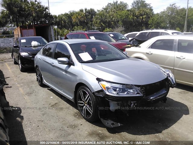 1HGCR2F54HA304098 - 2017 HONDA ACCORD SPORT 银色 照片 1