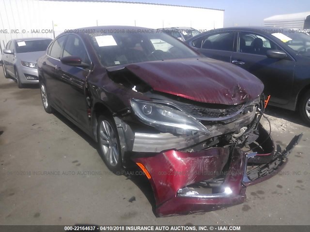 1C3CCCAB4FN645059 - 2015 CHRYSLER 200 LIMITED RED photo 1
