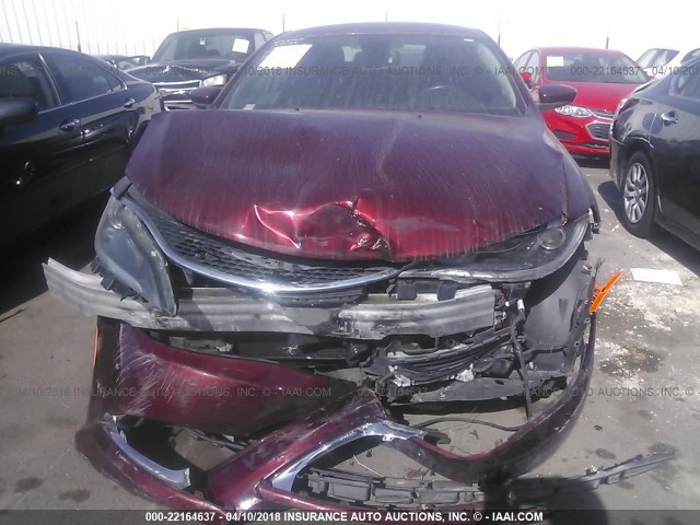 1C3CCCAB4FN645059 - 2015 CHRYSLER 200 LIMITED RED photo 6