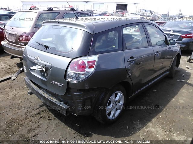 2T1KR32E07C648365 - 2007 TOYOTA COROLLA MATRIX XR GRAY photo 4