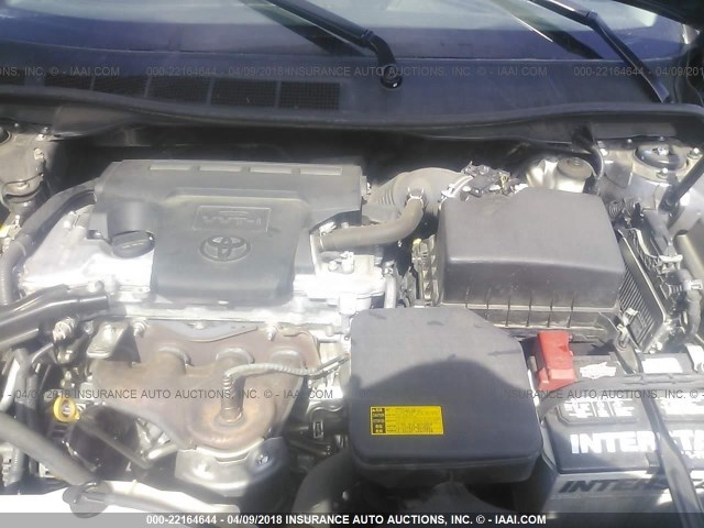 4T1BF1FK4DU219642 - 2013 TOYOTA CAMRY L/SE/LE/XLE GRAY photo 10