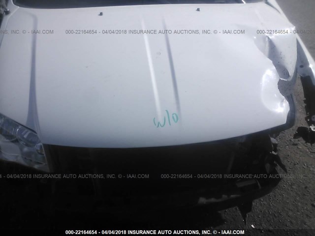 2C4RDGBG0DR671923 - 2013 DODGE GRAND CARAVAN SE WHITE photo 10