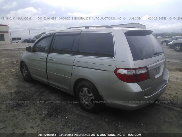5FNRL38617B424954 - 2007 HONDA ODYSSEY EXL ვერცხლისფერი ფოტო 3
