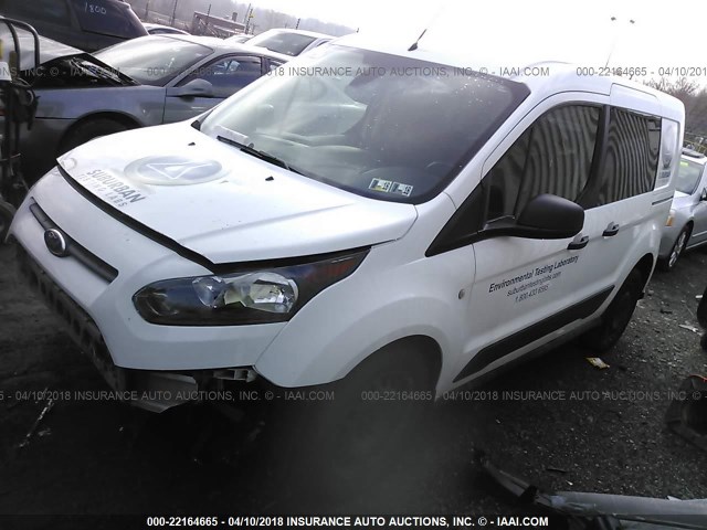 NM0LE6F76F1223455 - 2015 FORD TRANSIT CONNECT XLT WHITE photo 2