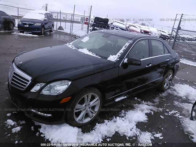 WDDHF8JB2DA683034 - 2013 MERCEDES-BENZ E 350 4MATIC BLACK photo 2