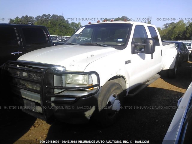 1FTWW32F63EB09503 - 2003 FORD F350 SUPER DUTY WHITE photo 2