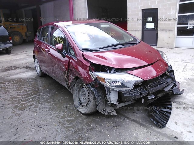 3N1CE2CP9HL370772 - 2017 NISSAN VERSA NOTE S/S PLUS/SV/SL/SR RED photo 1