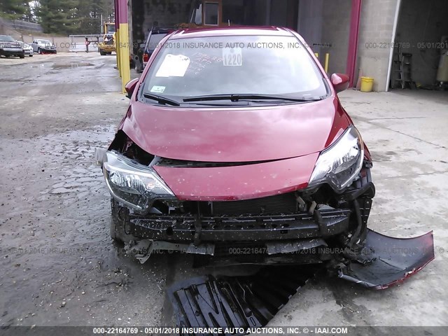 3N1CE2CP9HL370772 - 2017 NISSAN VERSA NOTE S/S PLUS/SV/SL/SR RED photo 6