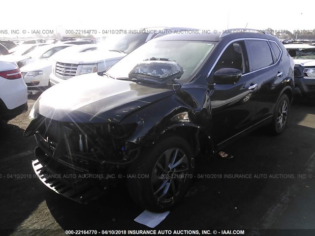 5N1AT2MV2GC800901 - 2016 NISSAN ROGUE S/SL/SV BLACK photo 2