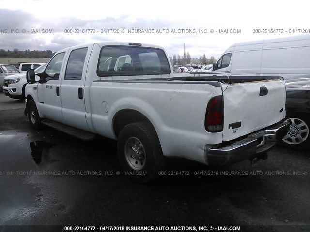 1FTNW20F9YED34188 - 2000 FORD F250 SUPER DUTY WHITE photo 3