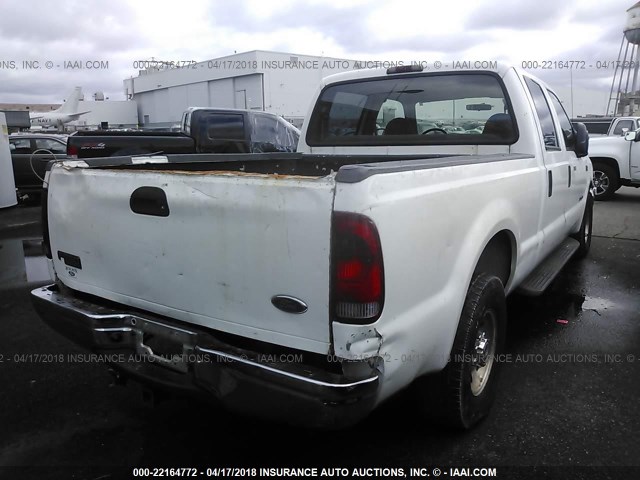 1FTNW20F9YED34188 - 2000 FORD F250 SUPER DUTY WHITE photo 4