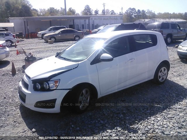 1G1JA6SH9F4187854 - 2015 CHEVROLET SONIC LS WHITE photo 2