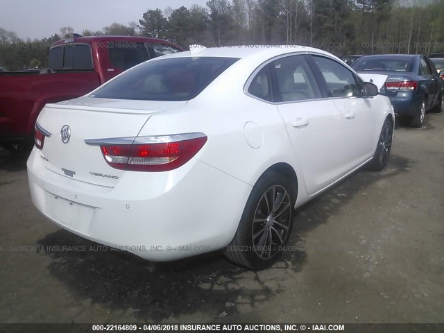 1G4PR5SK7H4116778 - 2017 BUICK VERANO SPORT TOURING WHITE photo 4