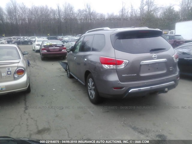 5N1AR2MM2EC606338 - 2014 NISSAN PATHFINDER S/SV/SL/PLATINUM 棕色 照片 3