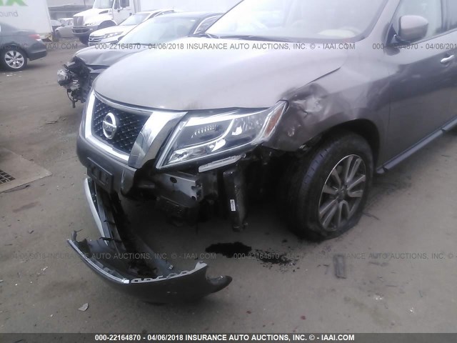 5N1AR2MM2EC606338 - 2014 NISSAN PATHFINDER S/SV/SL/PLATINUM 棕色 照片 6