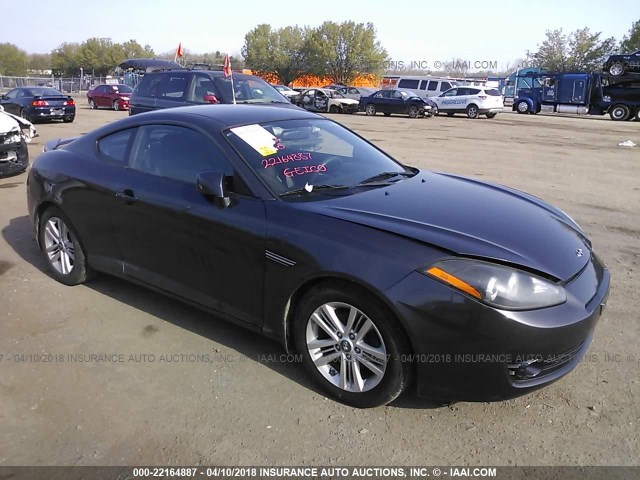 KMHHM66D48U283958 - 2008 HYUNDAI TIBURON GS GRAY photo 1