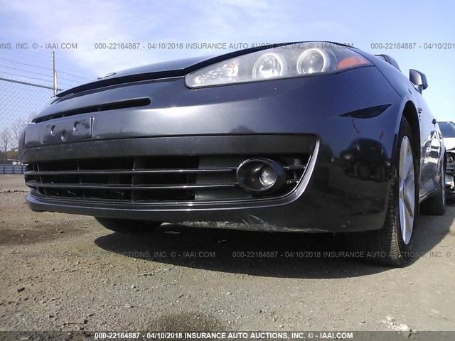 KMHHM66D48U283958 - 2008 HYUNDAI TIBURON GS GRAY photo 6