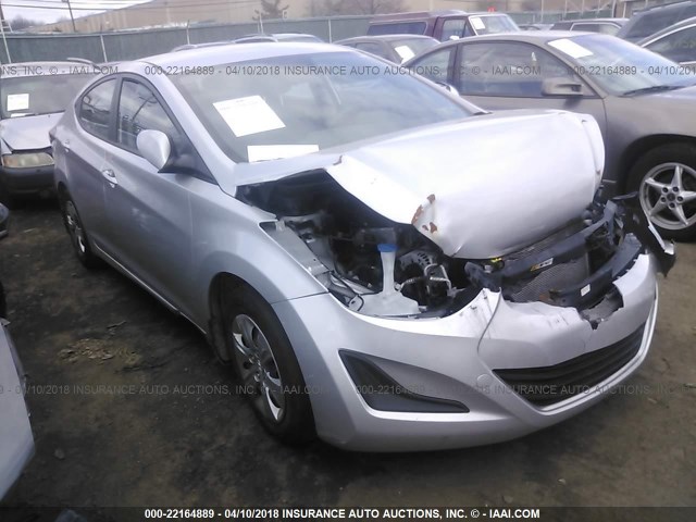 KMHDH4AE9GU490836 - 2016 HYUNDAI ELANTRA SE/SPORT/LIMITED SILVER photo 1