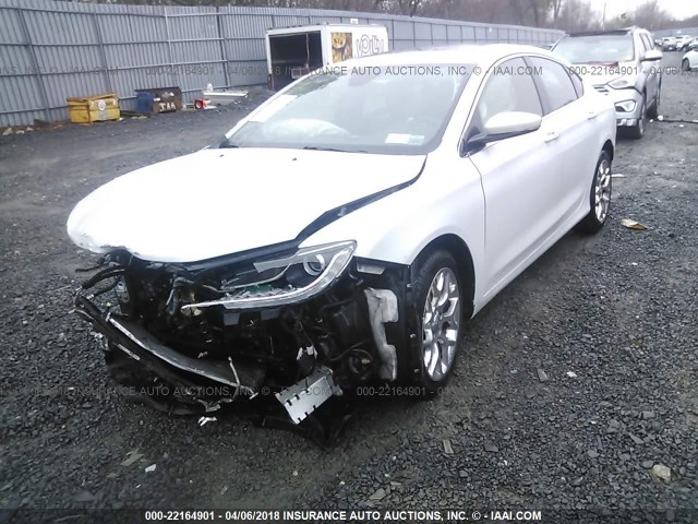 1C3CCCEG0FN644237 - 2015 CHRYSLER 200 C WHITE photo 2