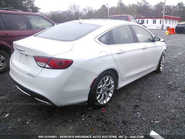 1C3CCCEG0FN644237 - 2015 CHRYSLER 200 C WHITE photo 4