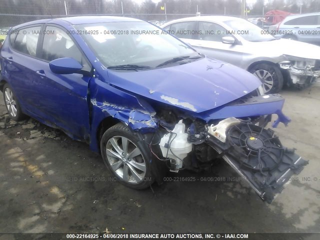 KMHCU5AE8CU019302 - 2012 HYUNDAI ACCENT GLS/GS/SE BLUE photo 6