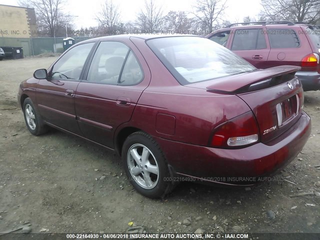 3N1CB51D03L705218 - 2003 NISSAN SENTRA XE/GXE RED photo 3