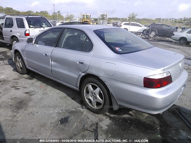 19UUA56623A056044 - 2003 ACURA 3.2TL SILVER photo 3