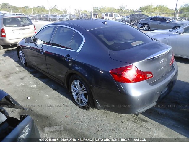 JN1CV6AP2CM930754 - 2012 INFINITI G37 SPORT Pewter photo 3