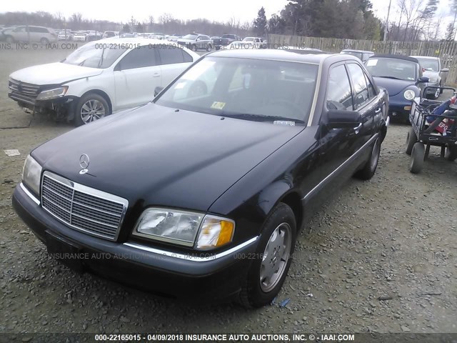 WDBHA28D3VA480098 - 1997 MERCEDES-BENZ C 280 BLACK photo 2