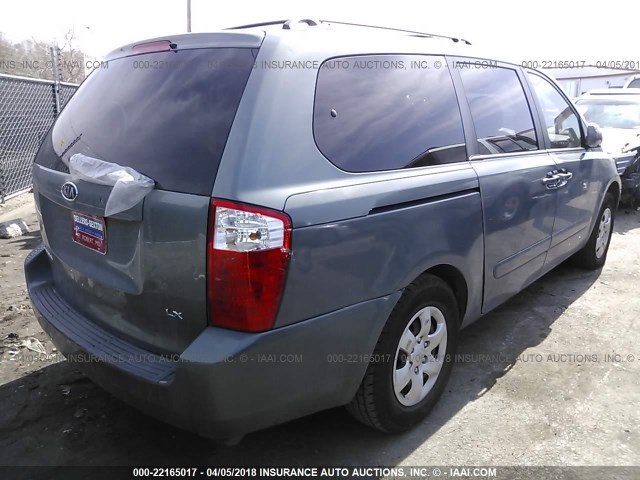 KNDMB233266057903 - 2006 KIA SEDONA EX/LX Light Blue photo 4